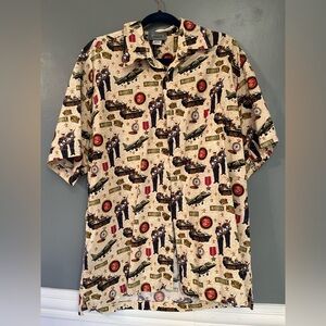 Men's USMC Military Print Shirt Large